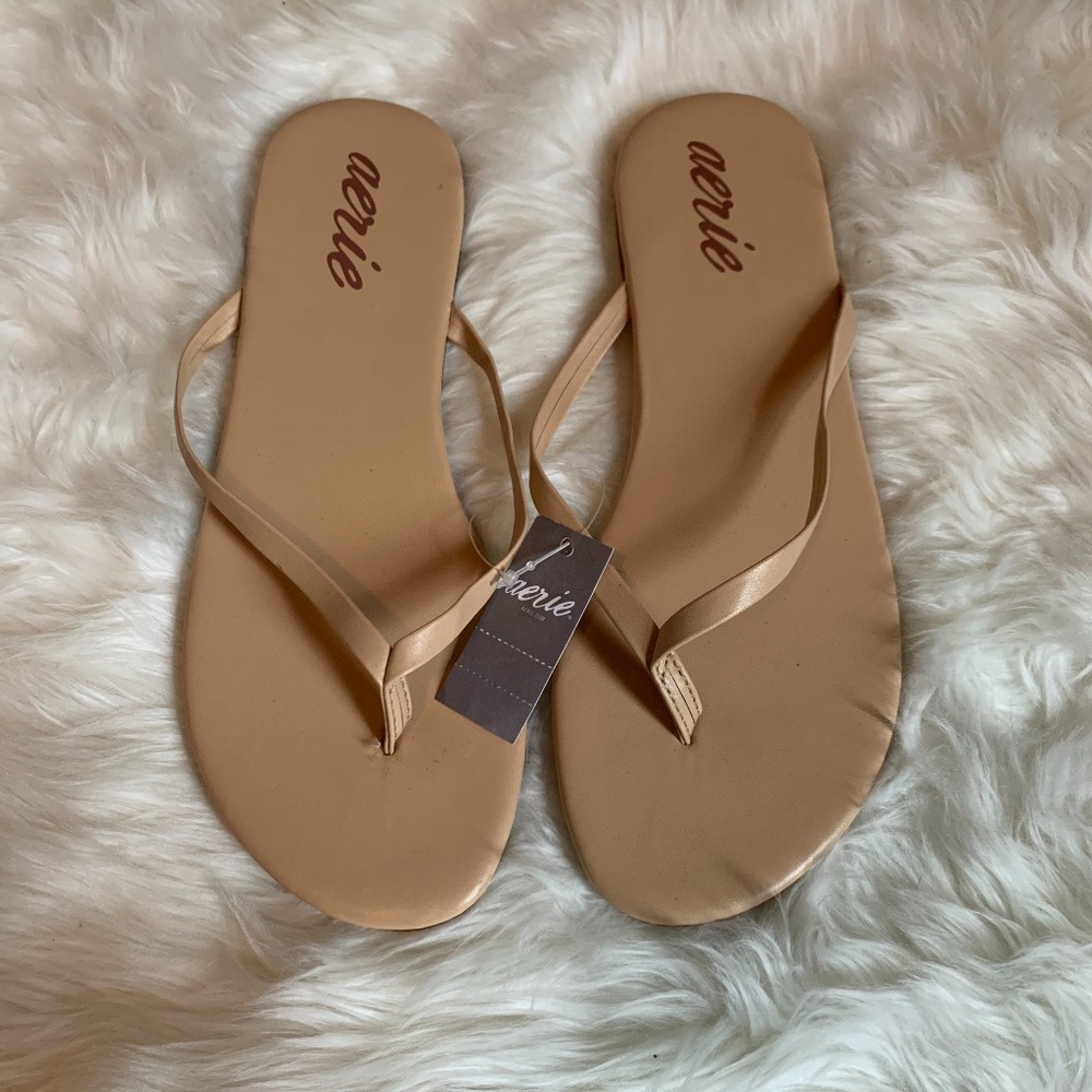 Aerie Nude Sandals - Size 7